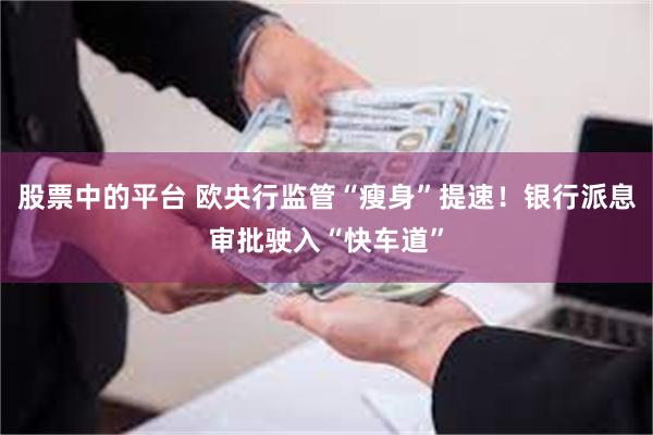 股票中的平台 欧央行监管“瘦身”提速！银行派息审批驶入“快车道”