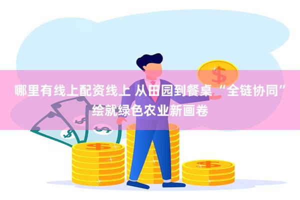 哪里有线上配资线上 从田园到餐桌 “全链协同”绘就绿色农业新画卷