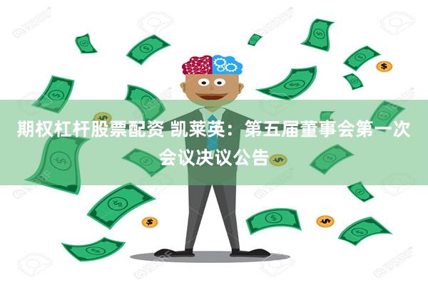 期权杠杆股票配资 凯莱英：第五届董事会第一次会议决议公告