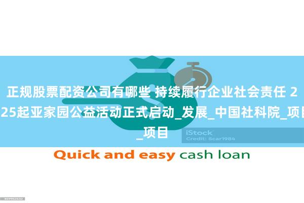 正规股票配资公司有哪些 持续履行企业社会责任 2025起亚家园公益活动正式启动_发展_中国社科院_项目
