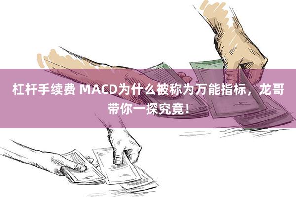 杠杆手续费 MACD为什么被称为万能指标,龙哥带你一探究竟!