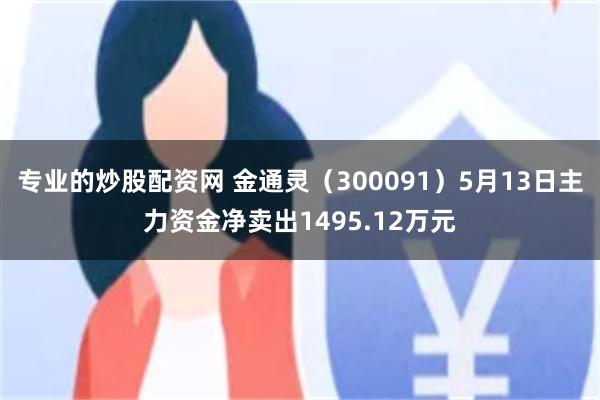专业的炒股配资网 金通灵（300091）5月13日主力资金净卖出1495.12万元