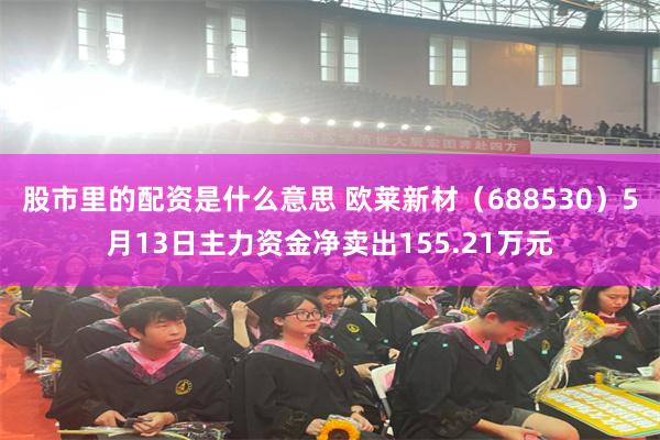 股市里的配资是什么意思 欧莱新材（688530）5月13日主力资金净卖出155.21万元