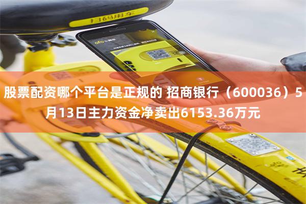 股票配资哪个平台是正规的 招商银行（600036）5月13日主力资金净卖出6153.36万元