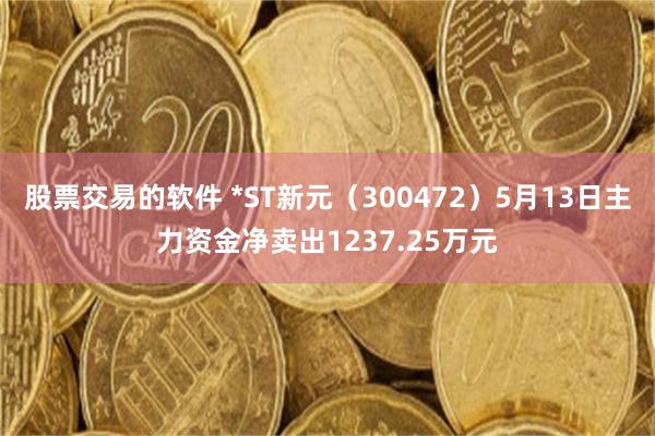 股票交易的软件 *ST新元（300472）5月13日主力资金净卖出1237.25万元