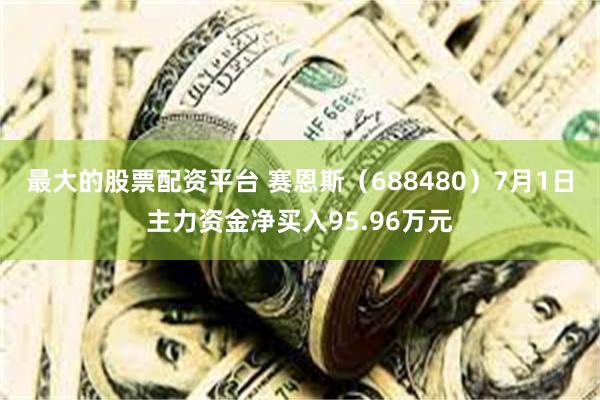 最大的股票配资平台 赛恩斯（688480）7月1日主力资金净买入95.96万元