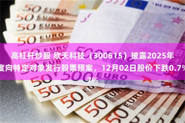 高杠杆炒股 欣天科技（300615）披露2025年度向特定对象发行股票预案，12月02日股价下跌0.7%