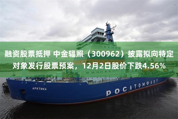 融资股票抵押 中金辐照（300962）披露拟向特定对象发行股票预案，12月2日股价下跌4.56%