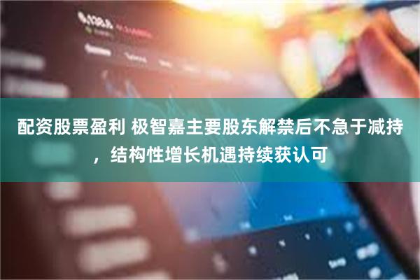 配资股票盈利 极智嘉主要股东解禁后不急于减持，结构性增长机遇持续获认可