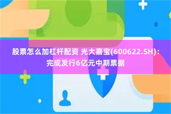 股票怎么加杠杆配资 光大嘉宝(600622.SH)：完成发行6亿元中期票据